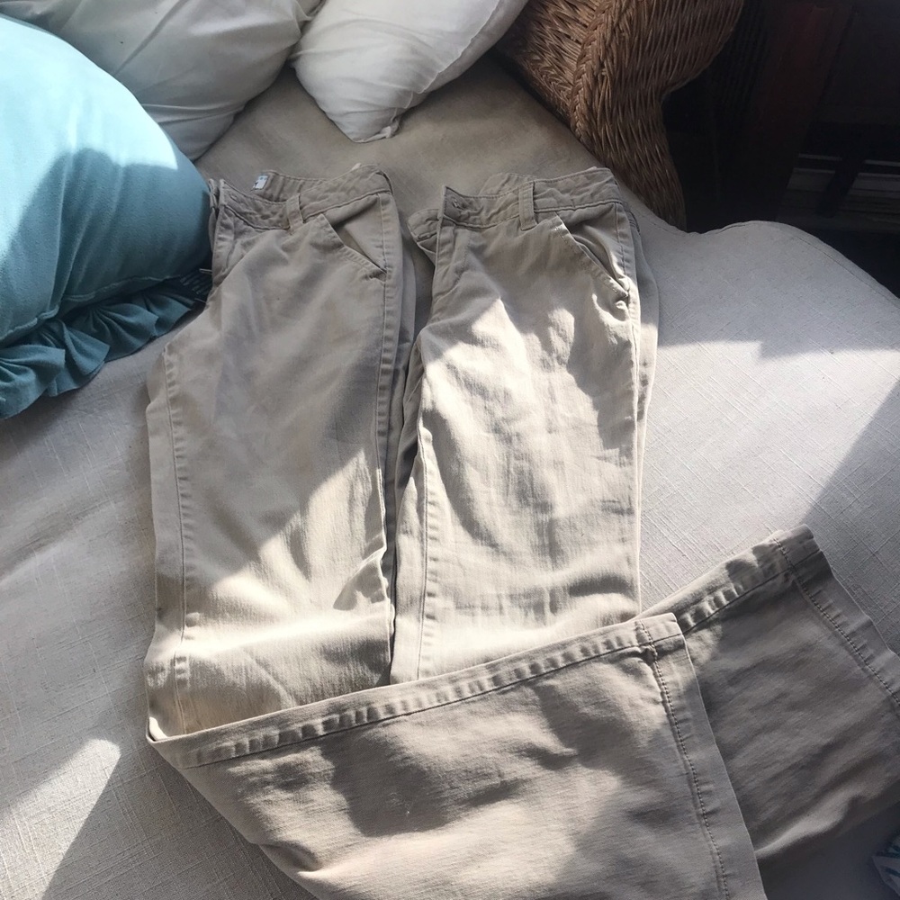 Two pairs of Old Navy khakis